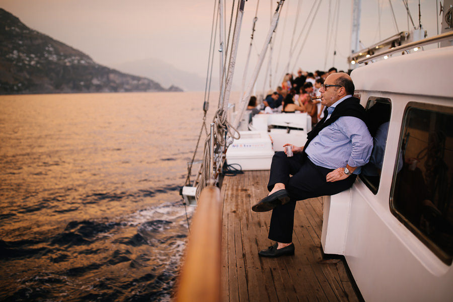 sailboat wedding photographer amalfi coast
