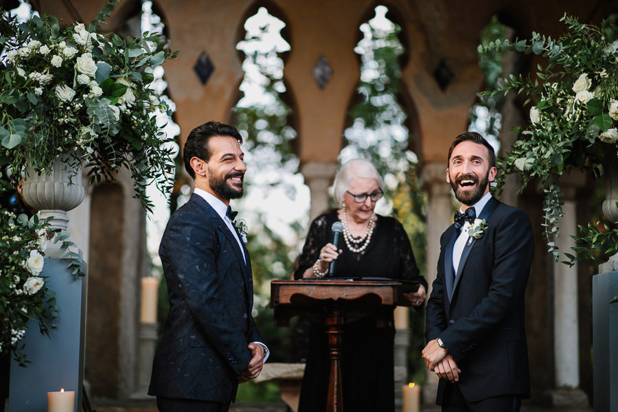 amazing gay wedding ceremony tea room villa cimbrone