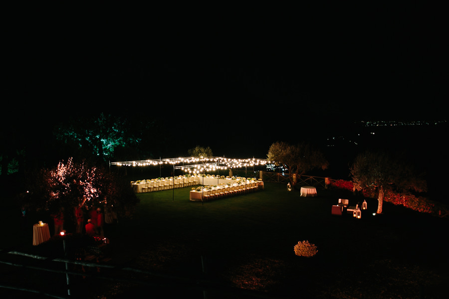 beautiful setting for rehearsal dinner at Villa Cimbrone