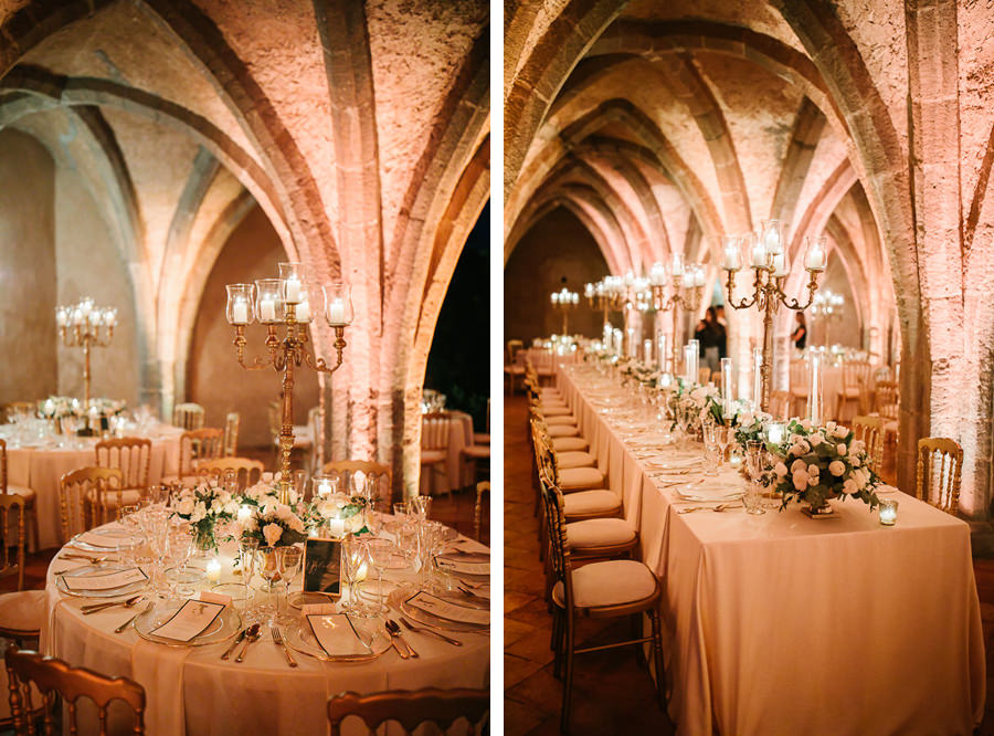 Amazing wedding table setting at Villa Cimbrone