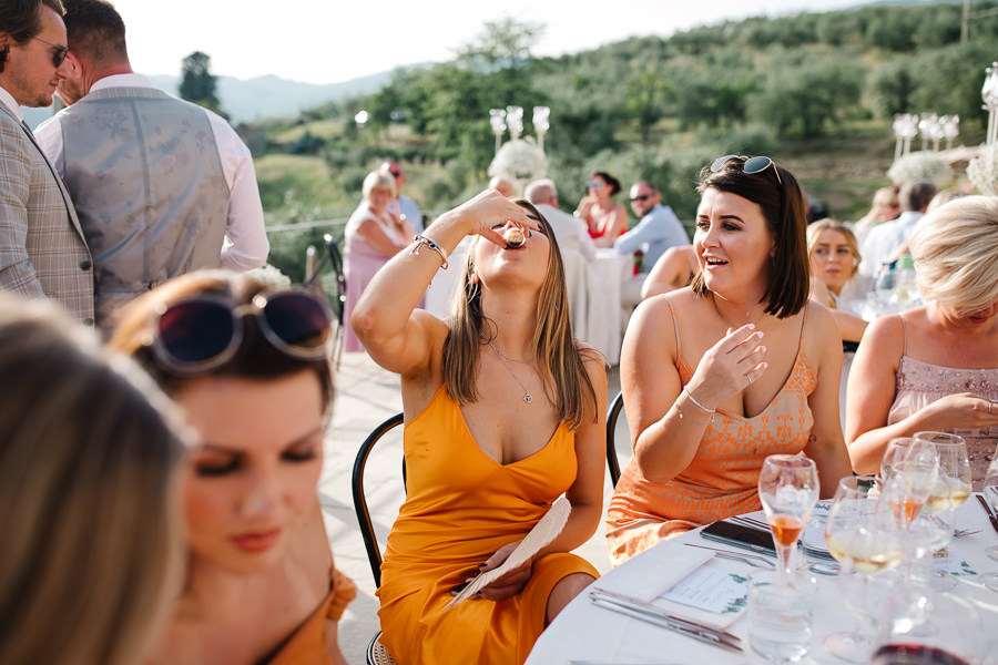 wedding reception at castello del trebbio pontassieve