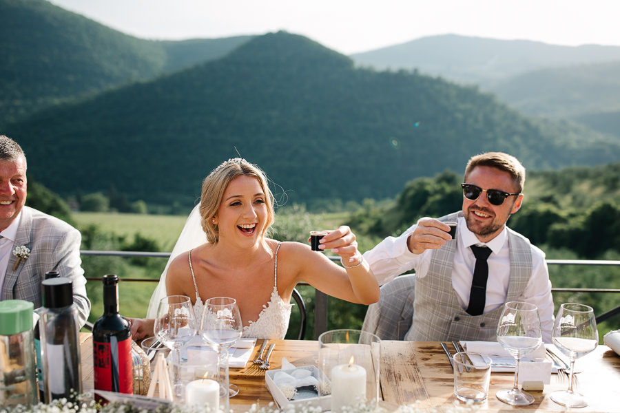 wedding reception at castello del trebbio pontassieve