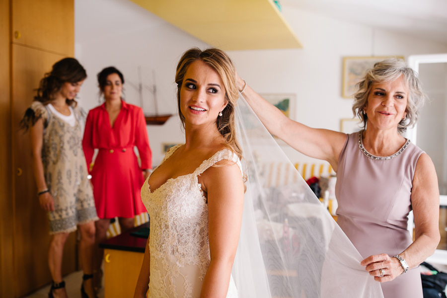 Bride preparation wedding Portofino