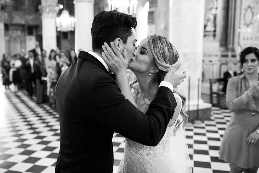 Bride and Groom Wedding Ceremony Portofino Photographer