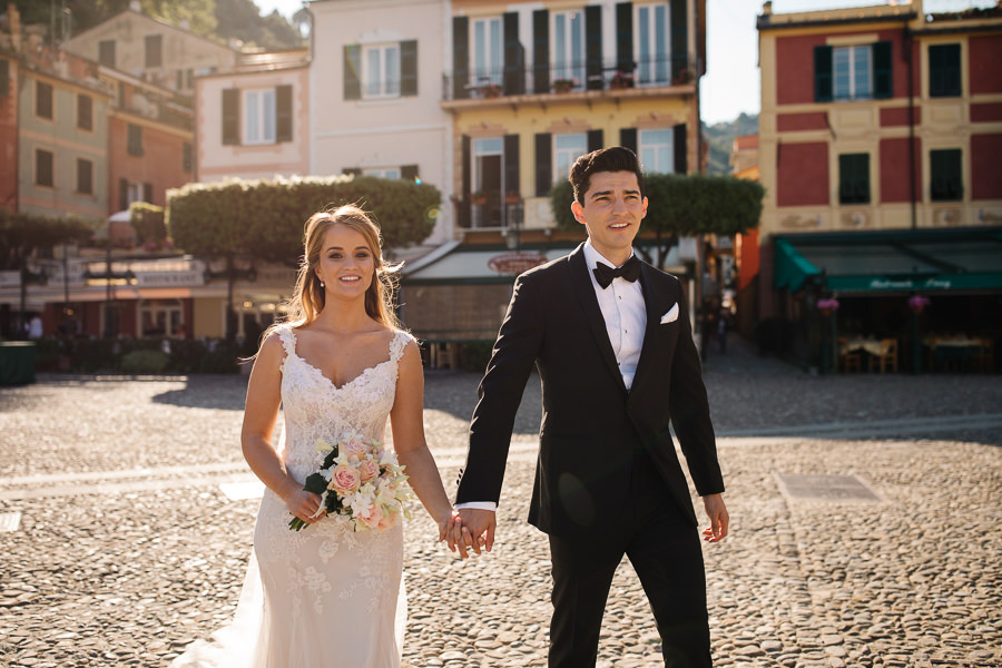 Ring exchange wedding portofino