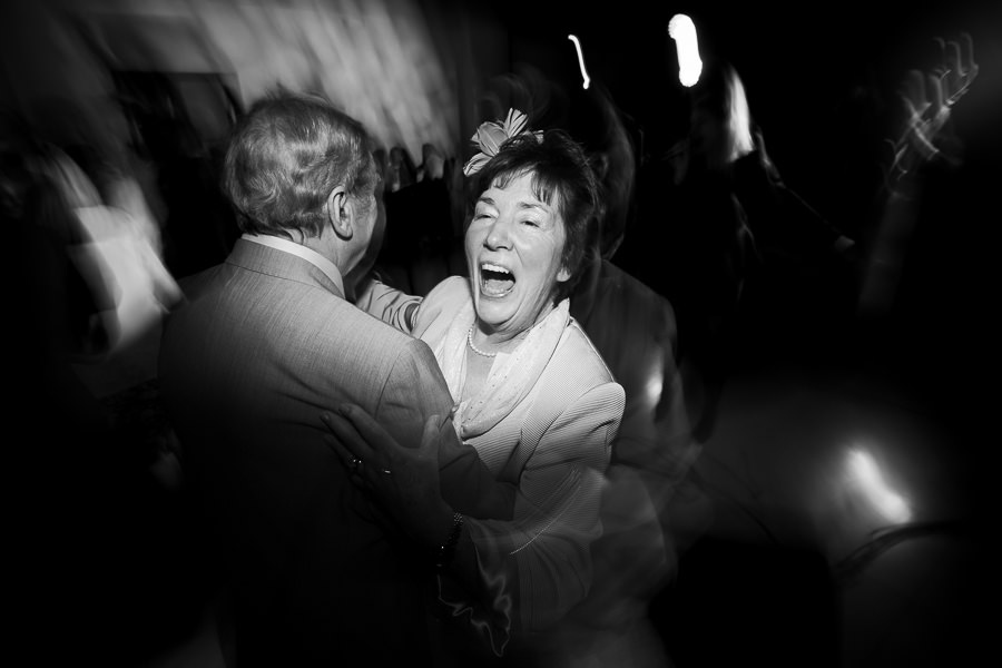 wedding guests dancing in tuscany