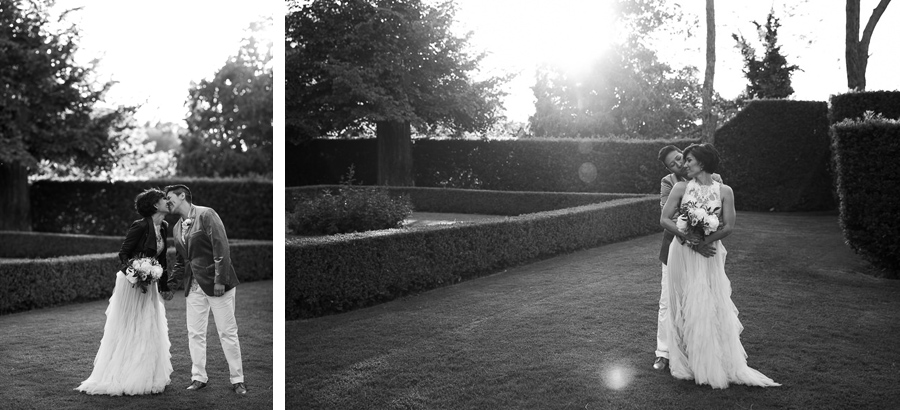 Wedding Portrait in the garden of Villa La Vedetta