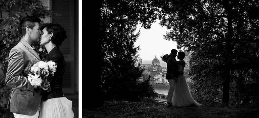 Wedding Portrait Florence Piazzale Michelangelo