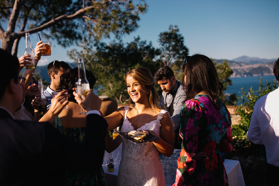 Portofino harbour wedding