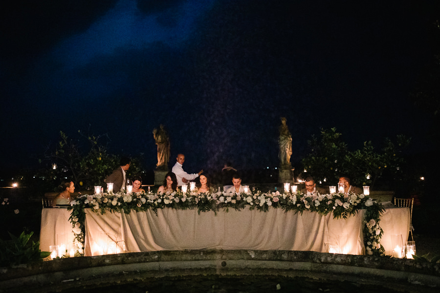 Beautiful Tuscany Destination Wedding Dinner