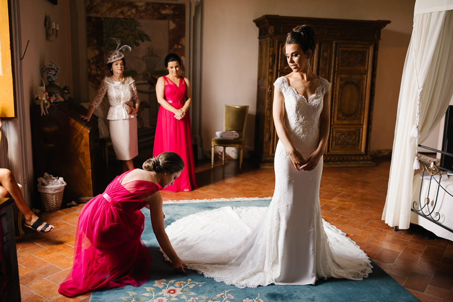 Stunning Bride Dress in Tuscany