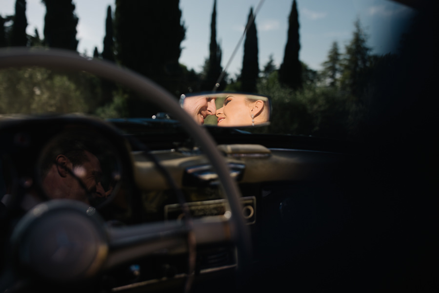 Mercedes 190 SL Wedding Photo Tuscany