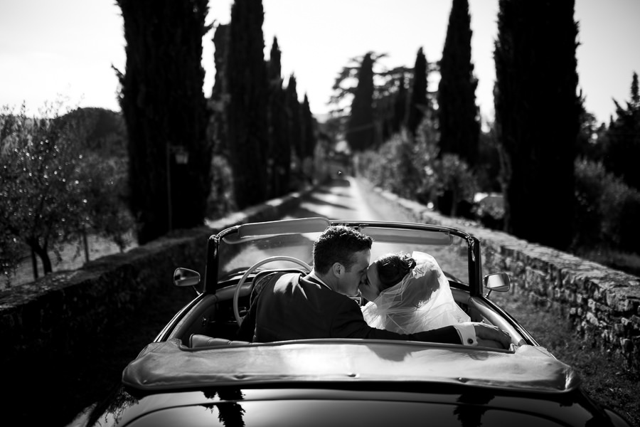 Mercedes 190 SL Wedding Photo Tuscany