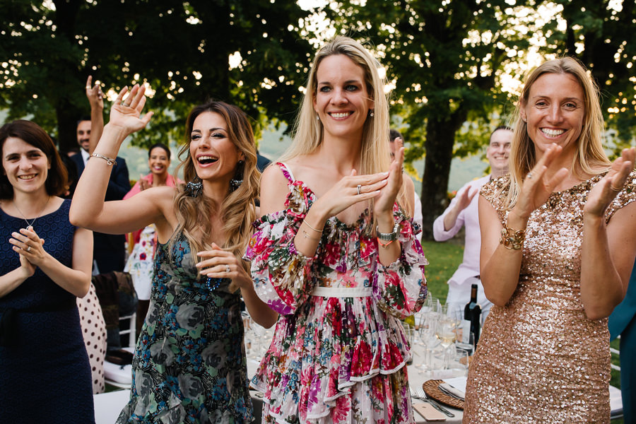 Amazing Wedding Reception in the yard of Castello di Meleto