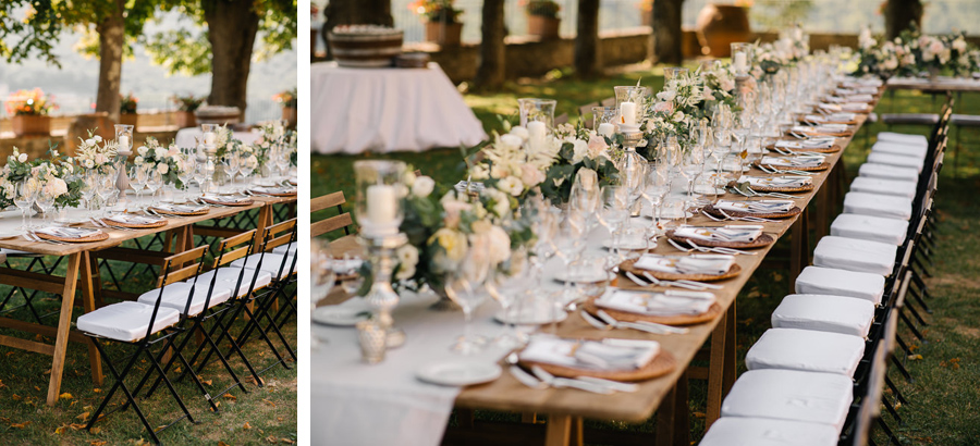 castello di meleto wedding table setting