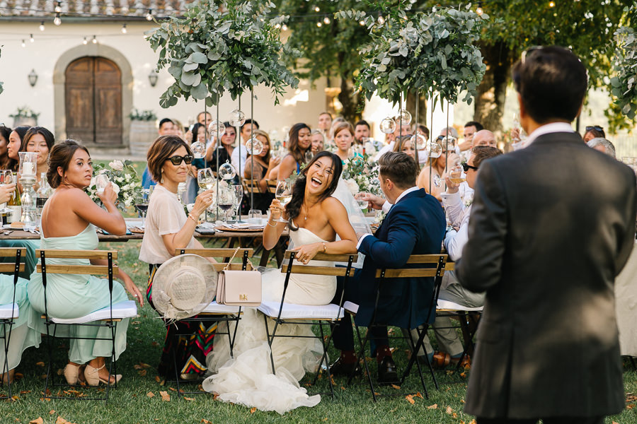 meleto backyard garden wedding dinner