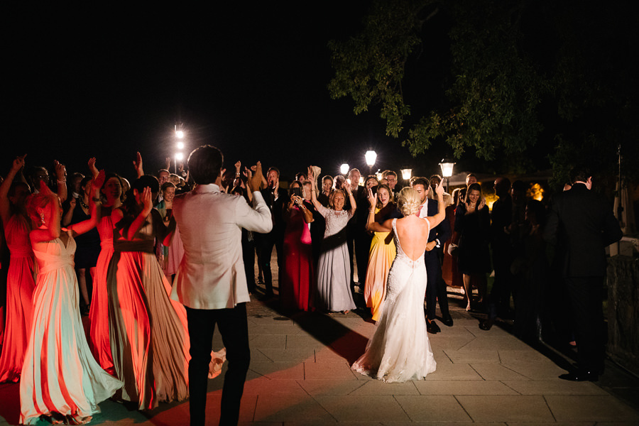 first dance photos at villa di maiano