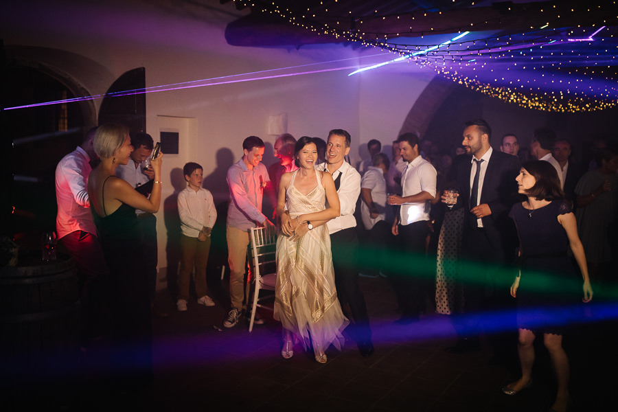 bride and groom first dance