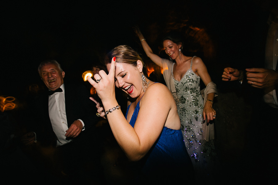 wedding guests dancing