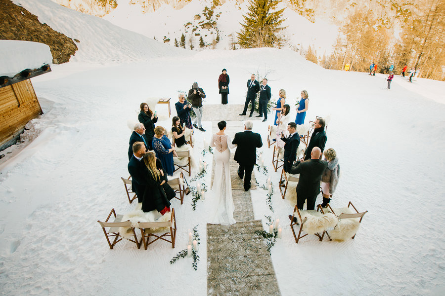 Dolomites Winter Wedding