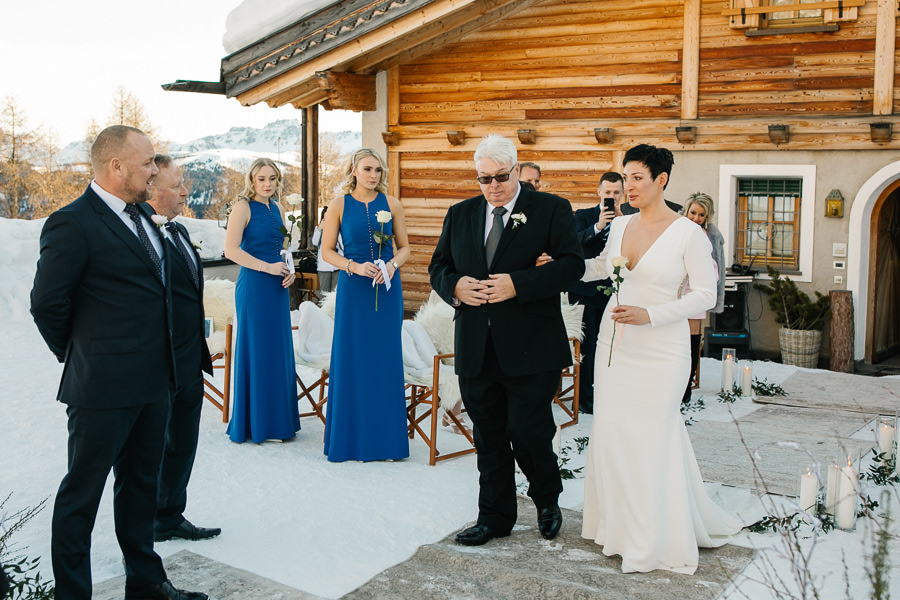 Dolomites Winter Wedding