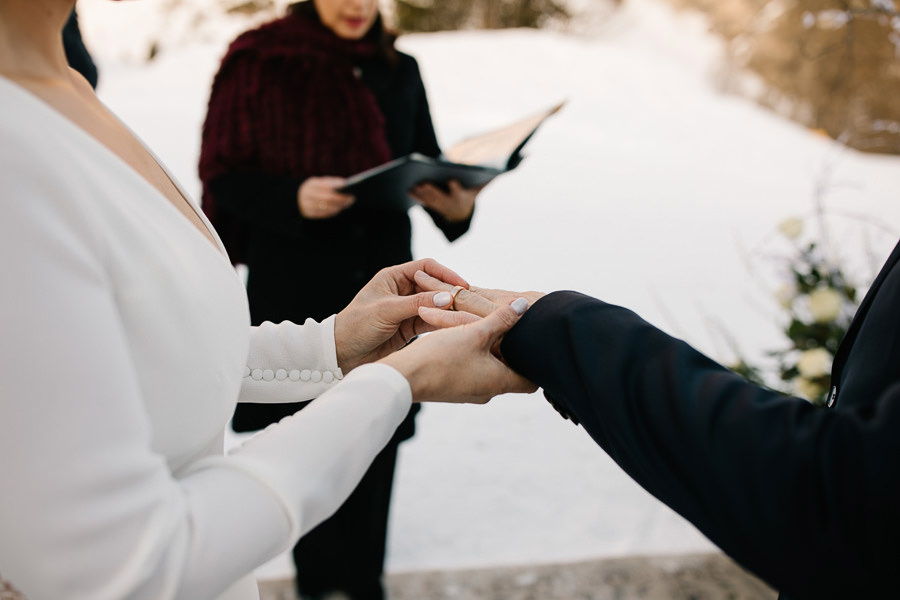 Winter Wedding in the Snow Italy