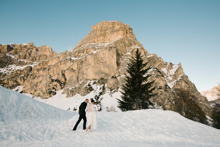 Winter Wedding in the Snow Italy