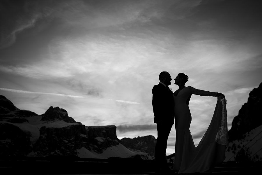 Snow Wedding Dolomites Italy