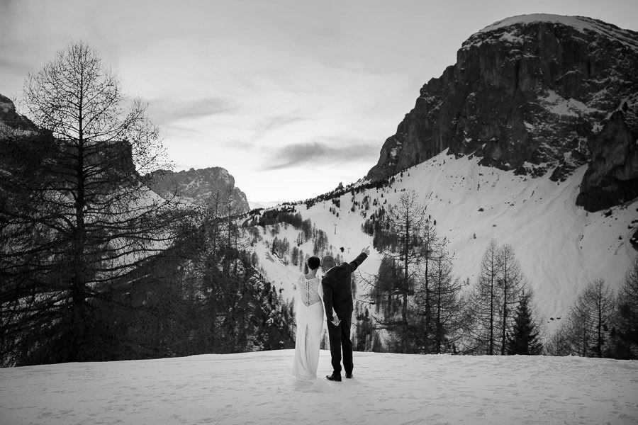 Romantic Winter Wedding in Italy