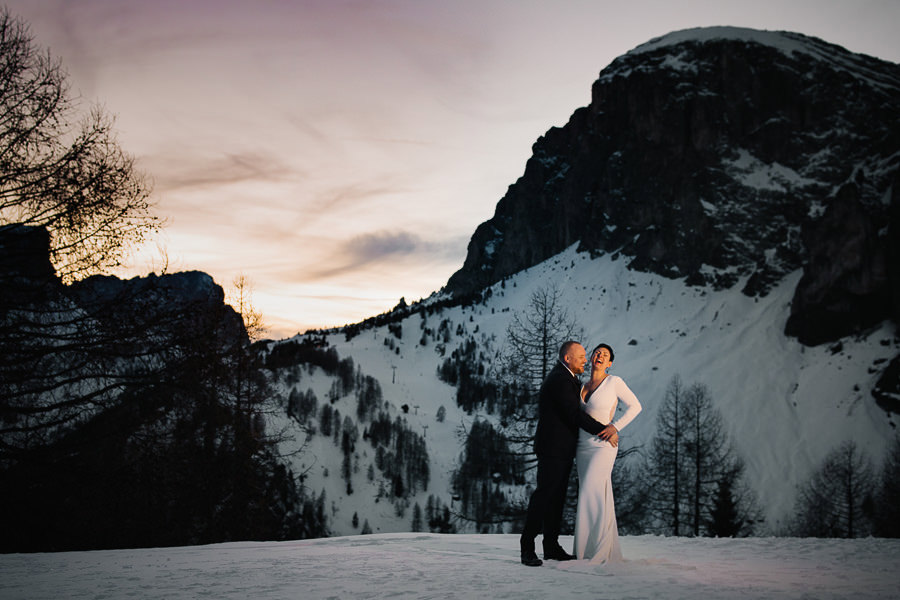 Romantic Winter Wedding in Italy