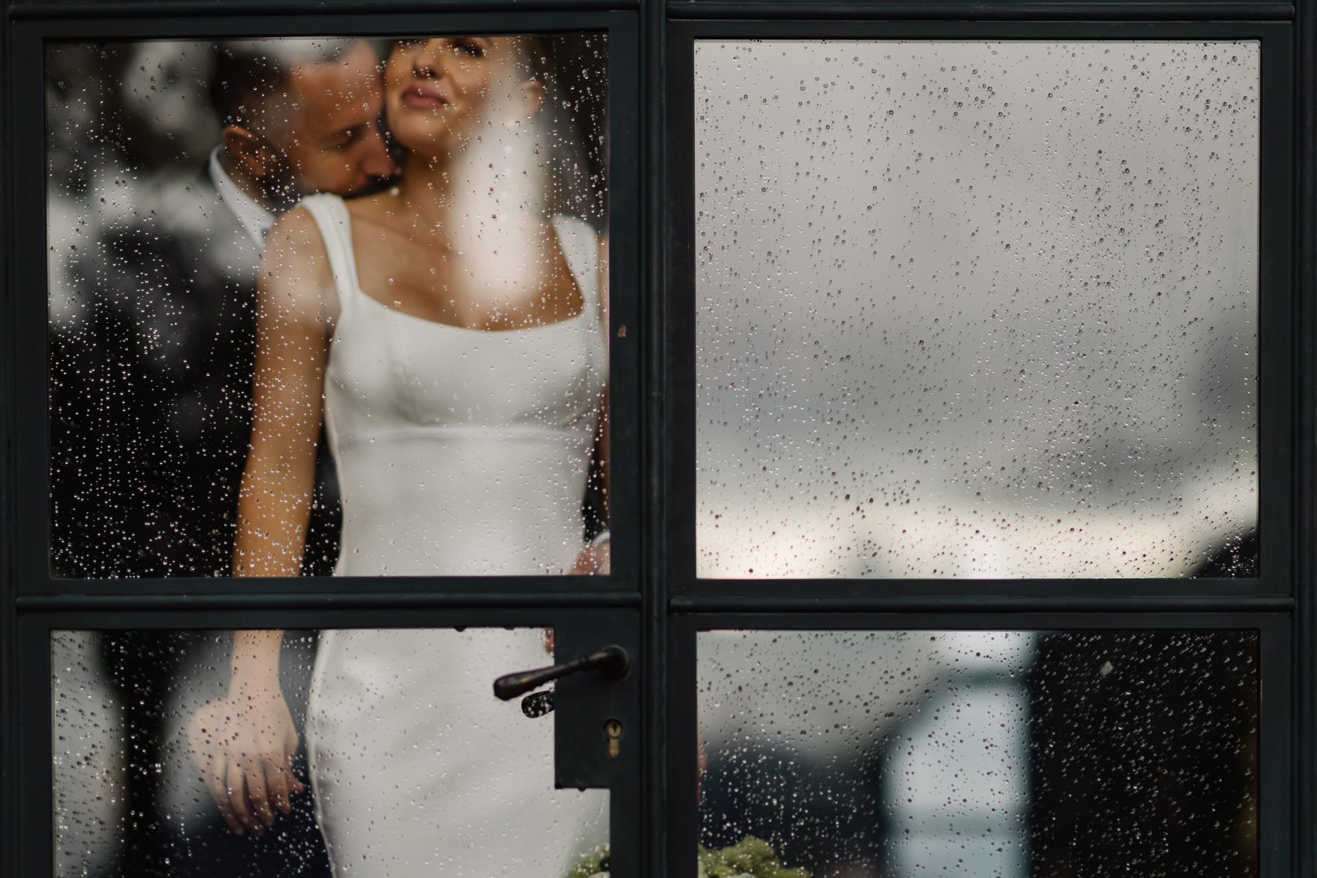 Villa Balbianello, Lake Como, Italy Wedding Portrait | The bride and groom pose for a romantic portrait