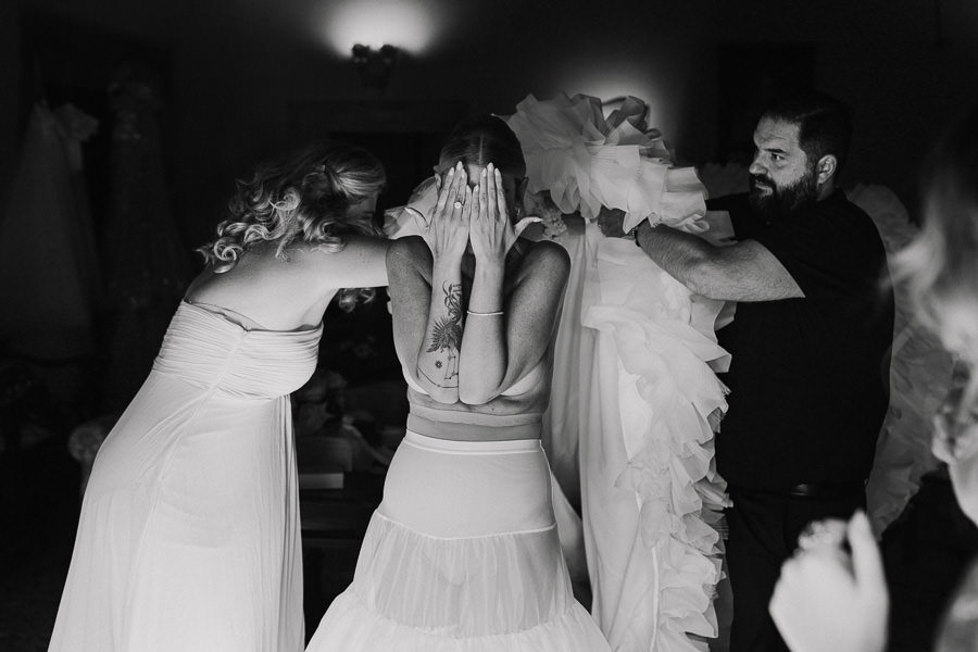 Iaia de Rose preparazione matrimonio abito da sposa