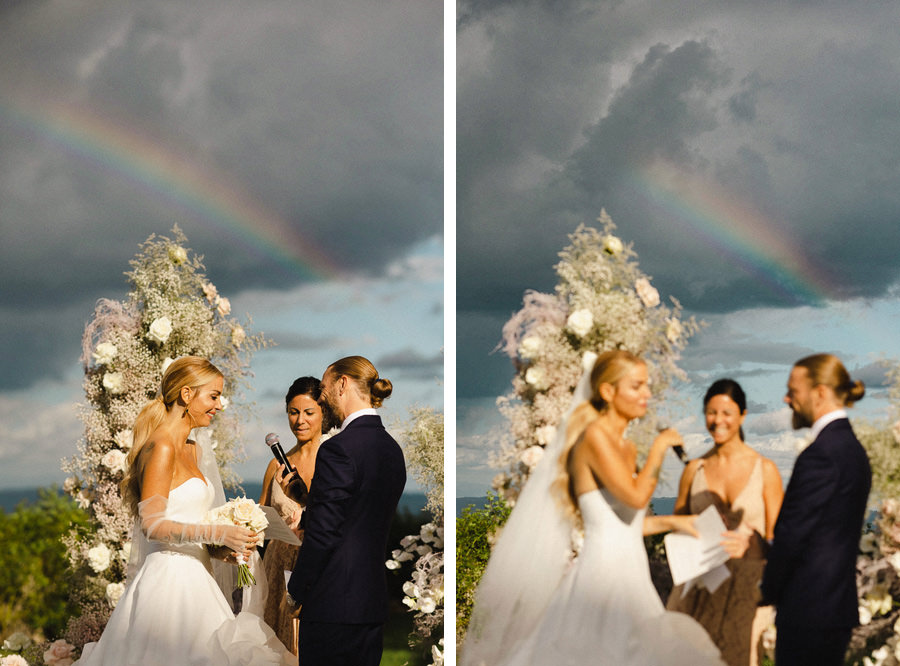 Arcobaleno durante Matrimonio Iaia de Rose e Daniele Testa